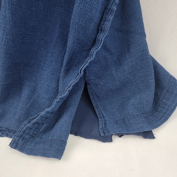 A Loves A navy zip shoulder faux pocket tie aline dress - Picture 2 of 5